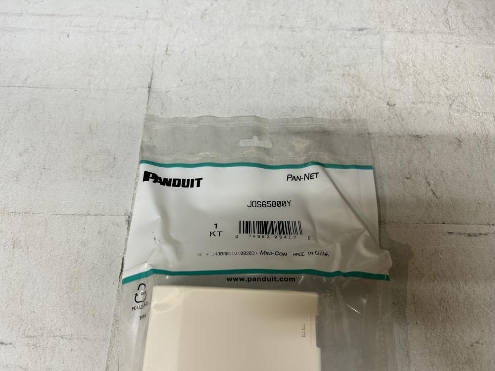 019■未使用品■PANDUIT スライドシャッター付ローゼットキット 6個口 Cat5e JOS65800Y 10個入り 開封品_画像6