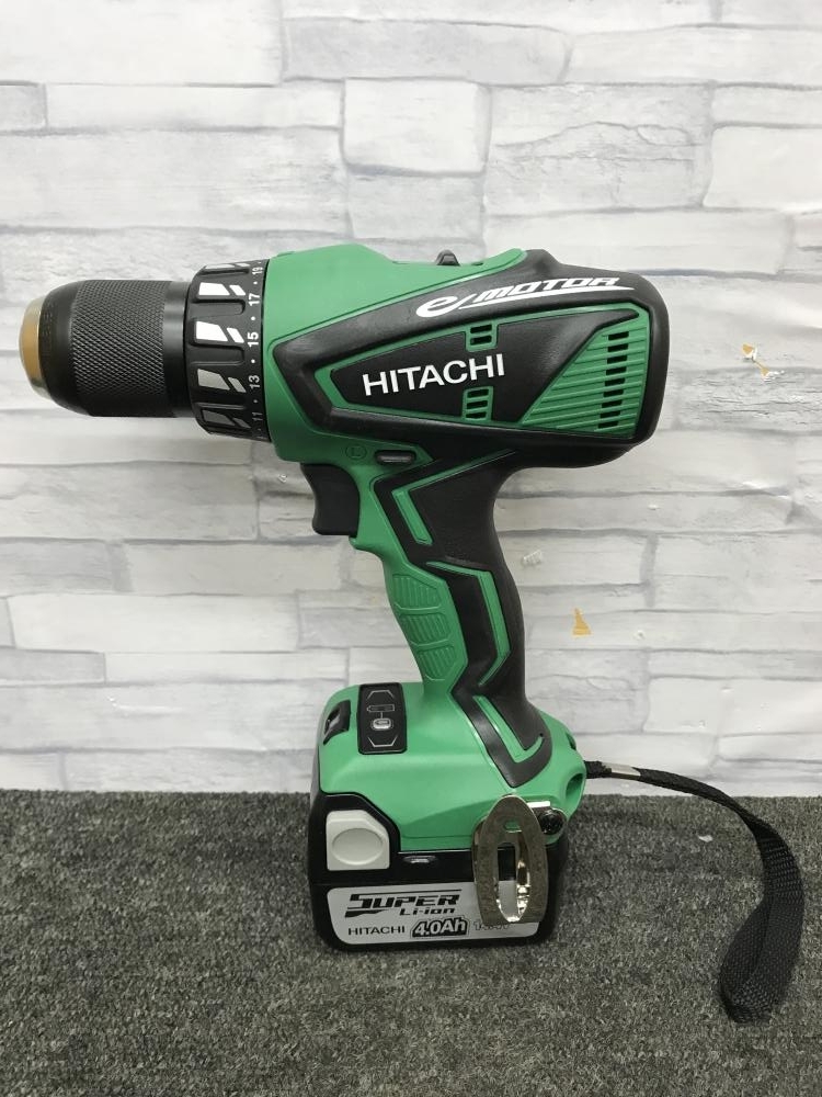 013♪おすすめ商品♪日立工機 HITACHI コードレスドライバドリル バッテリ×2 充電器 DS14DBEL 14.4V/4.0Ah蓄電池 13ｍｍ_画像2