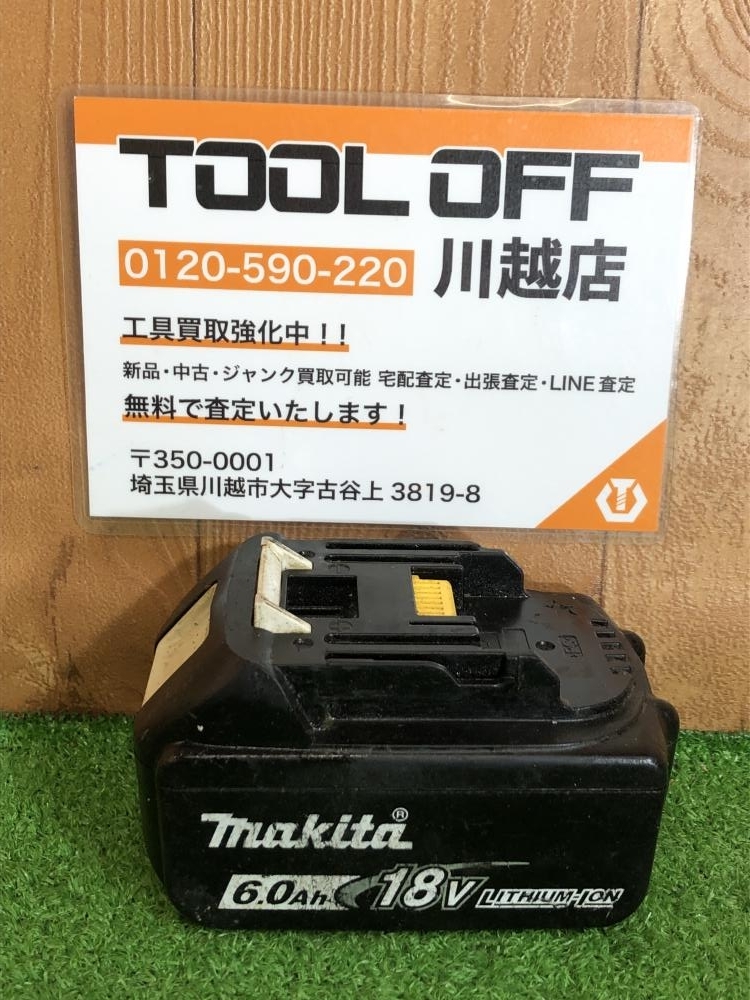 001♪おすすめ商品♪マキタ makita バッテリ BL1860B 充電回数110回/過負荷5%_画像1