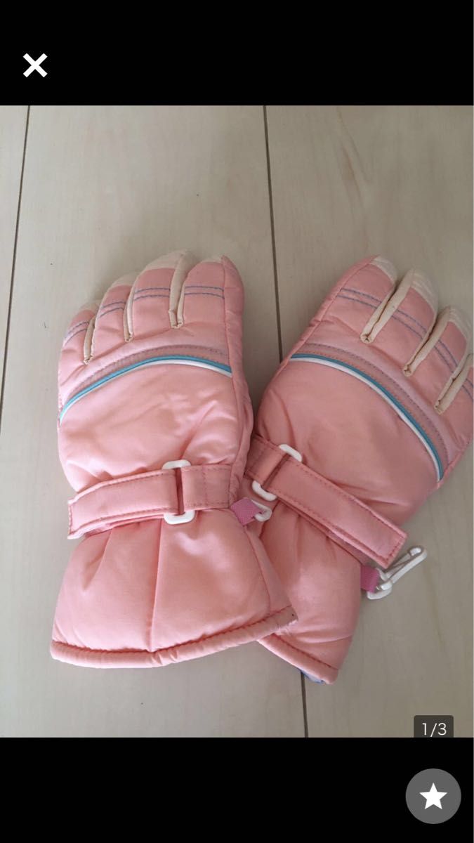 ★スノー手袋　グローブ★防水　ピンク