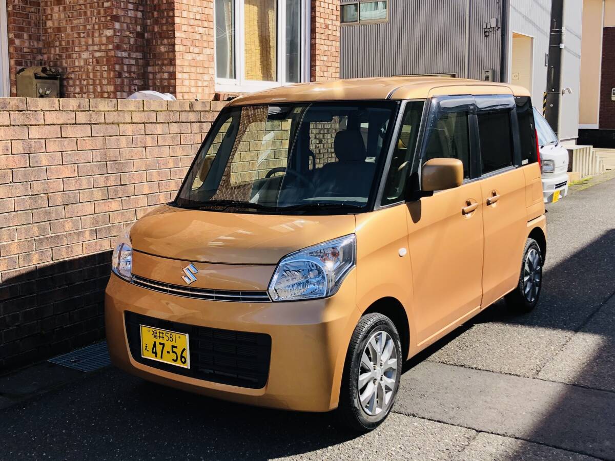 ★個人出品★綺麗★平成26年 スズキ スペーシア 車検令和7年4月 実走90100㌔ 車庫保管 ナビ 走行中TV可 パワースライド_画像4