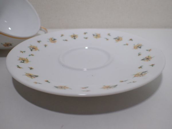 豊F969/8J自☆美品 LIMOGES リモージュ RAYNAUD レイノー BOUGAINVILLE ブーゲンビリア カップ＆ソーサー 小花柄☆_画像4