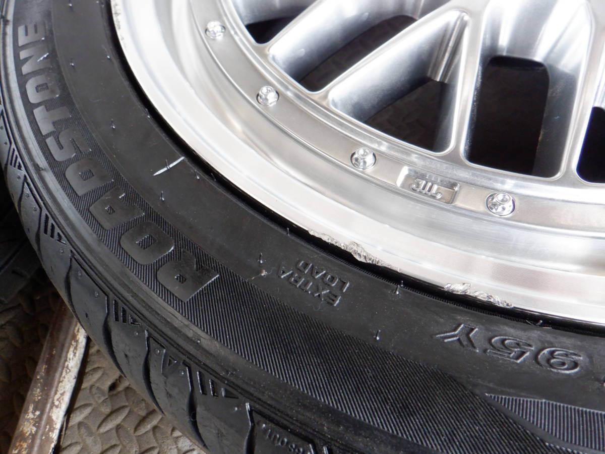 HOTSTUFF LEGZAS メッシュ系　18x7J(IS48)PCD114.3-5穴 225/45ZR18 エスティマ ノア/60(30)【6-1850】宅配不可(福通営業所止)I0203_画像4