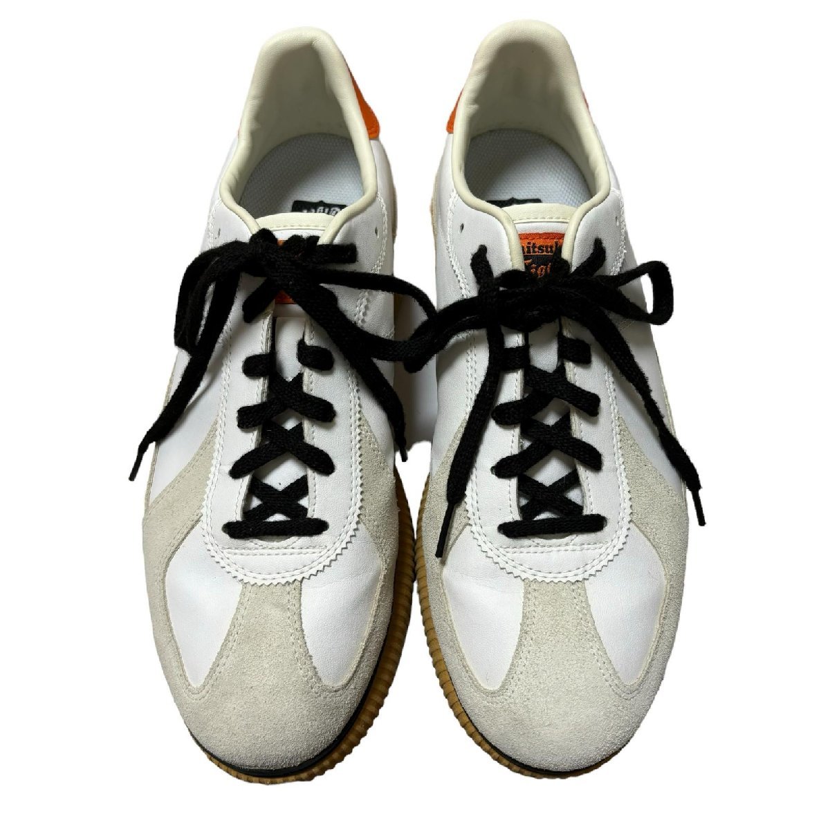 １円 美品 Onitsuka Tiger DELECITY デレシティ オレンジ×ホワイト_画像2