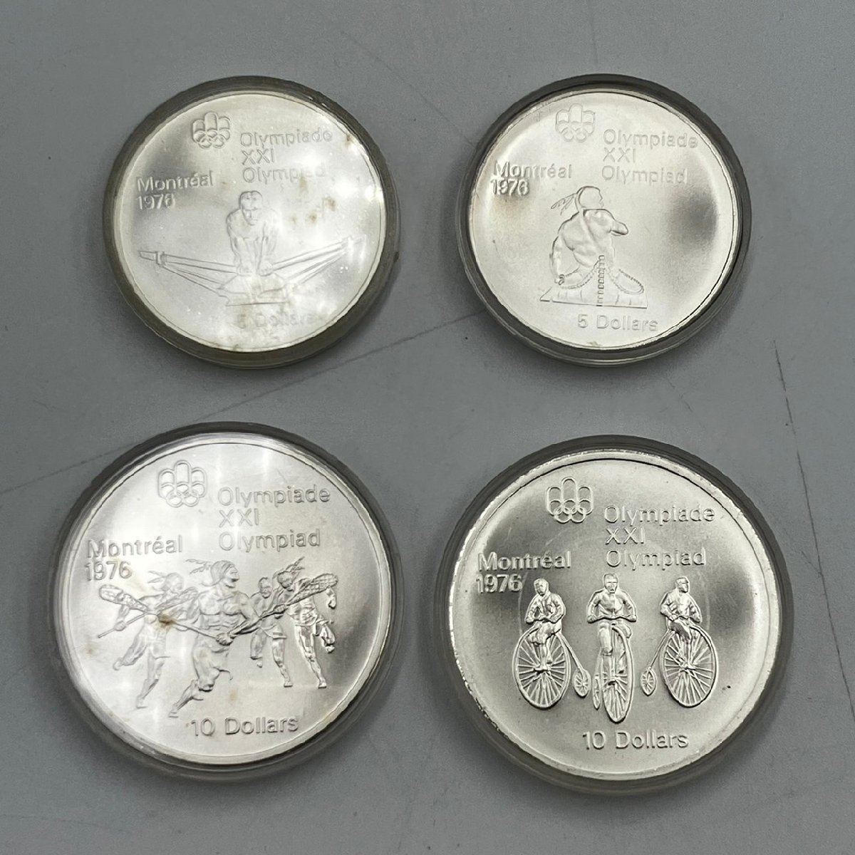 第21回オリンピック モントリオール大会 記念銀貨 ４枚セット 1976年_画像2