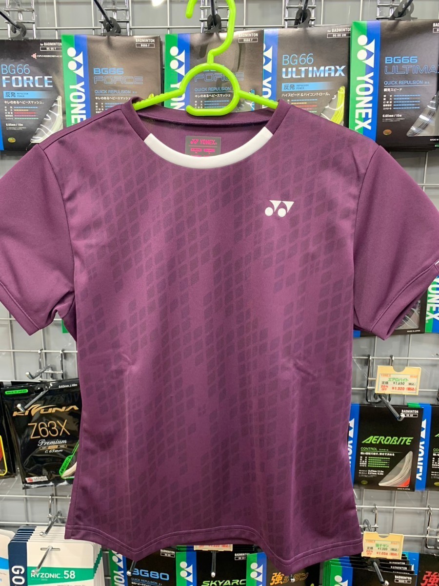 [20670(021)XO]YONEX( Yonex )wi men's game shirt wine size XO new goods unused tag attaching badminton tennis 2023 model 