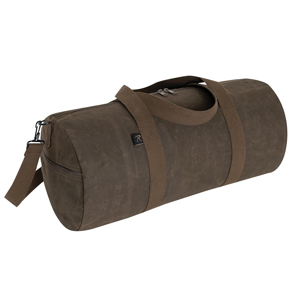 ROTHCO большая спортивная сумка водонепроницаемый обработка парусина ткань плечо с ремешком .[ Brown / 24 дюймовый ] Rothco ..