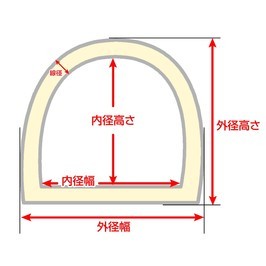 Dカン クラフトパーツ 真鍮 アーチカン [ 20mm ] Dかん D環 アーチかん ハンドクラフト クラフト素材の画像4