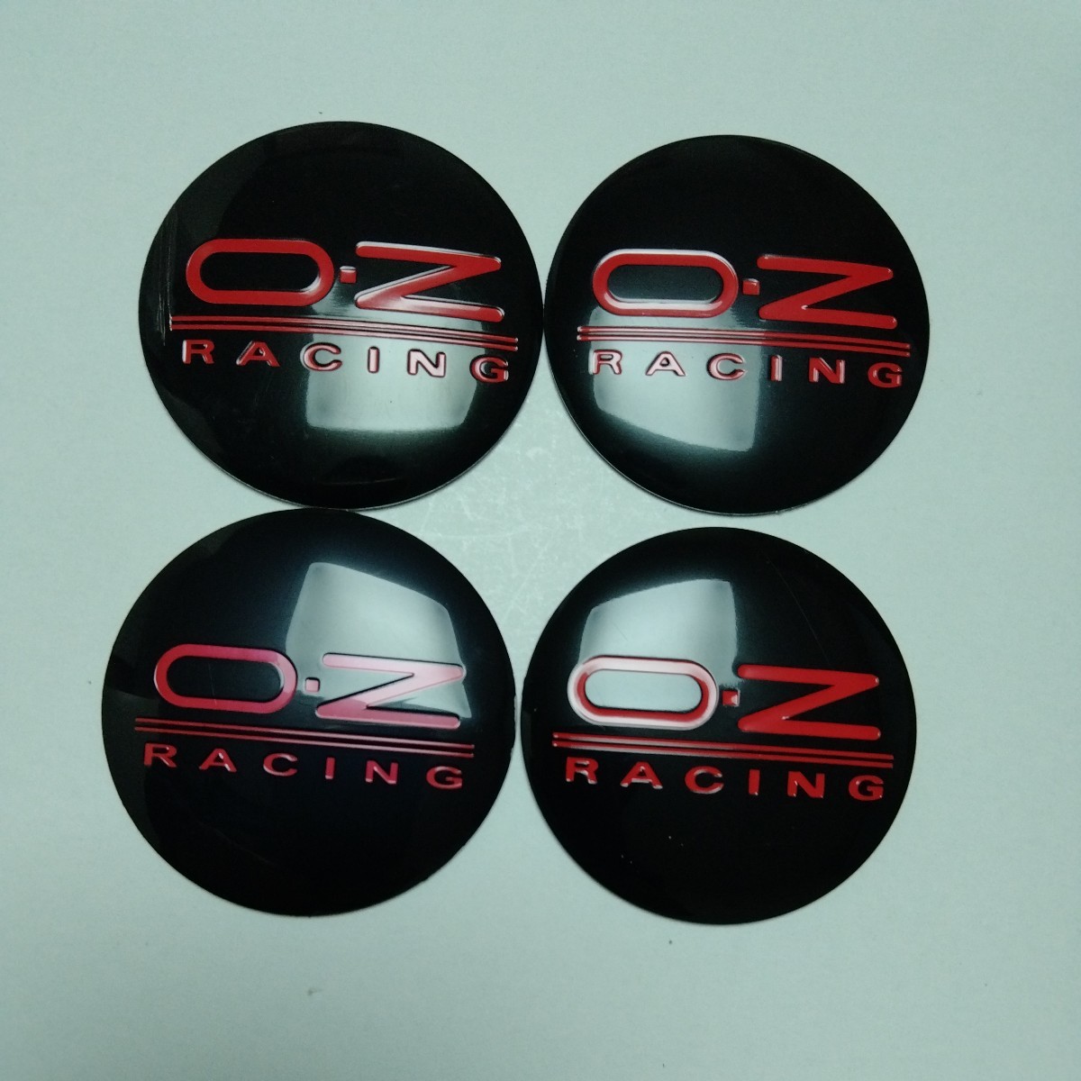 OZ レーシング ホイールセンターキャップステッカー 4枚 ジャンク品_画像3