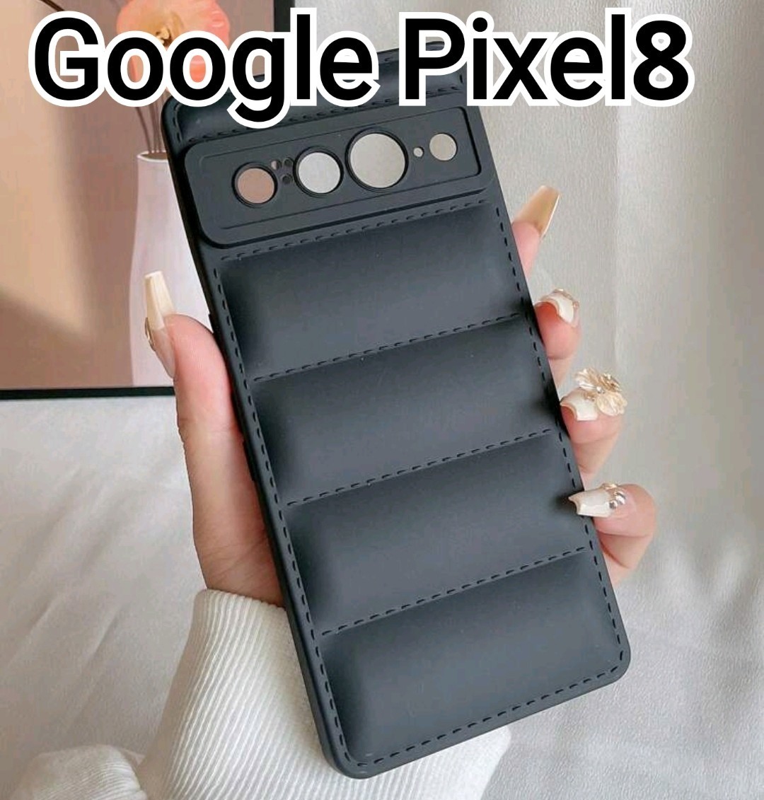 Google Pixel8ケース ブラック 黒の画像1