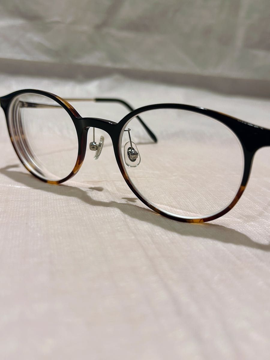 美品　Zoffゾフ　メガネ　べっ甲 zc171013c_68E1 49 眼鏡　ケース　メガネ拭き付き