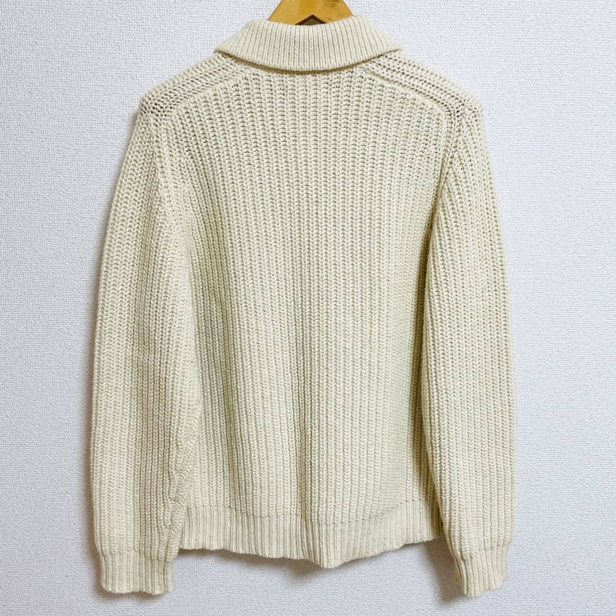 ほぼ新品 Supreme Plaid Front Zip Sweater Off-White M 18aw 2018年 ホワイト プレイド フロント ジップ セーター 木村拓哉着 キムタク着_画像2
