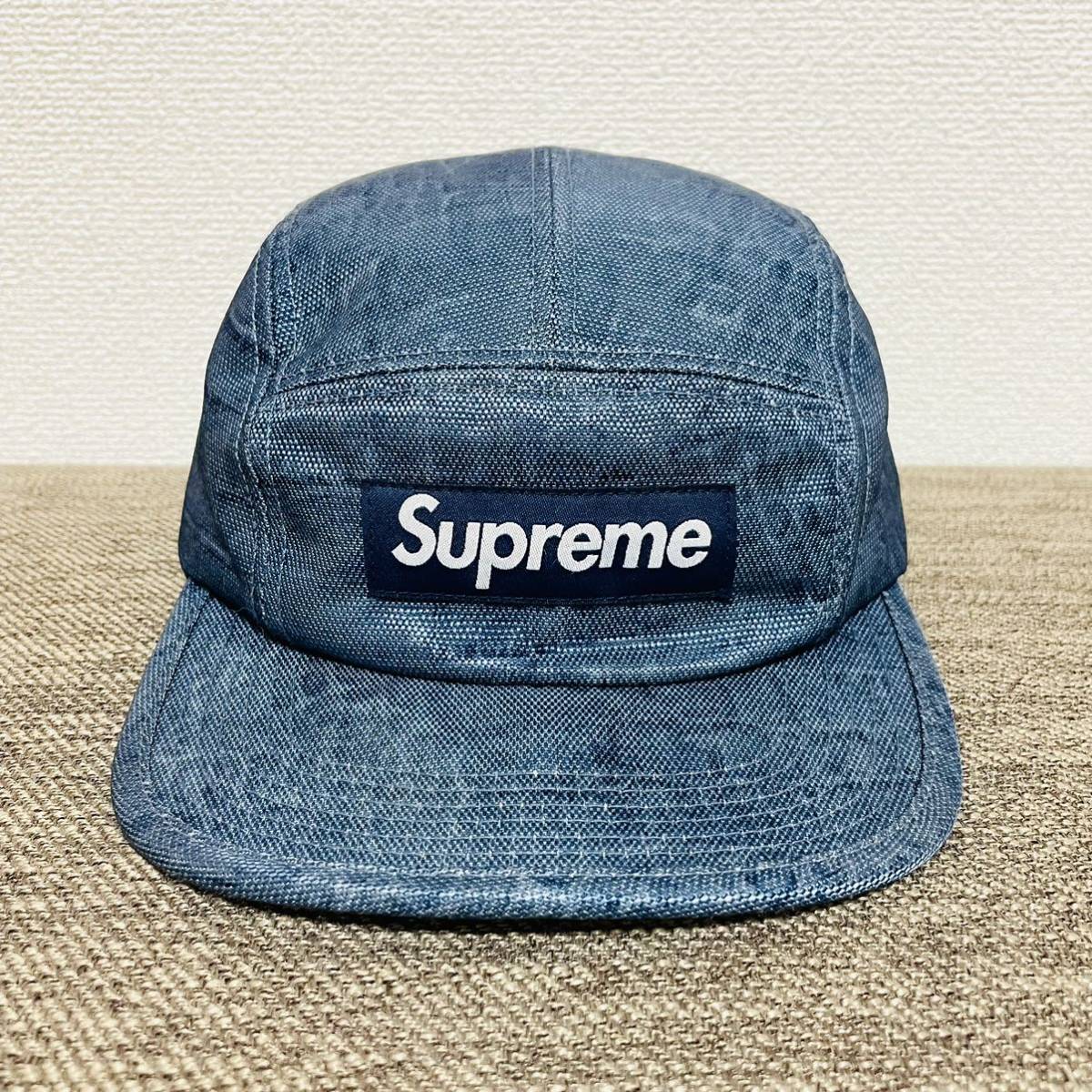 Supreme Croc Camp Cap Blue Free 12aw 2012年 青 ブルー クロック キャンプ キャップ ボックスロゴ ナイロンキャンバス クロコダイル柄_画像1