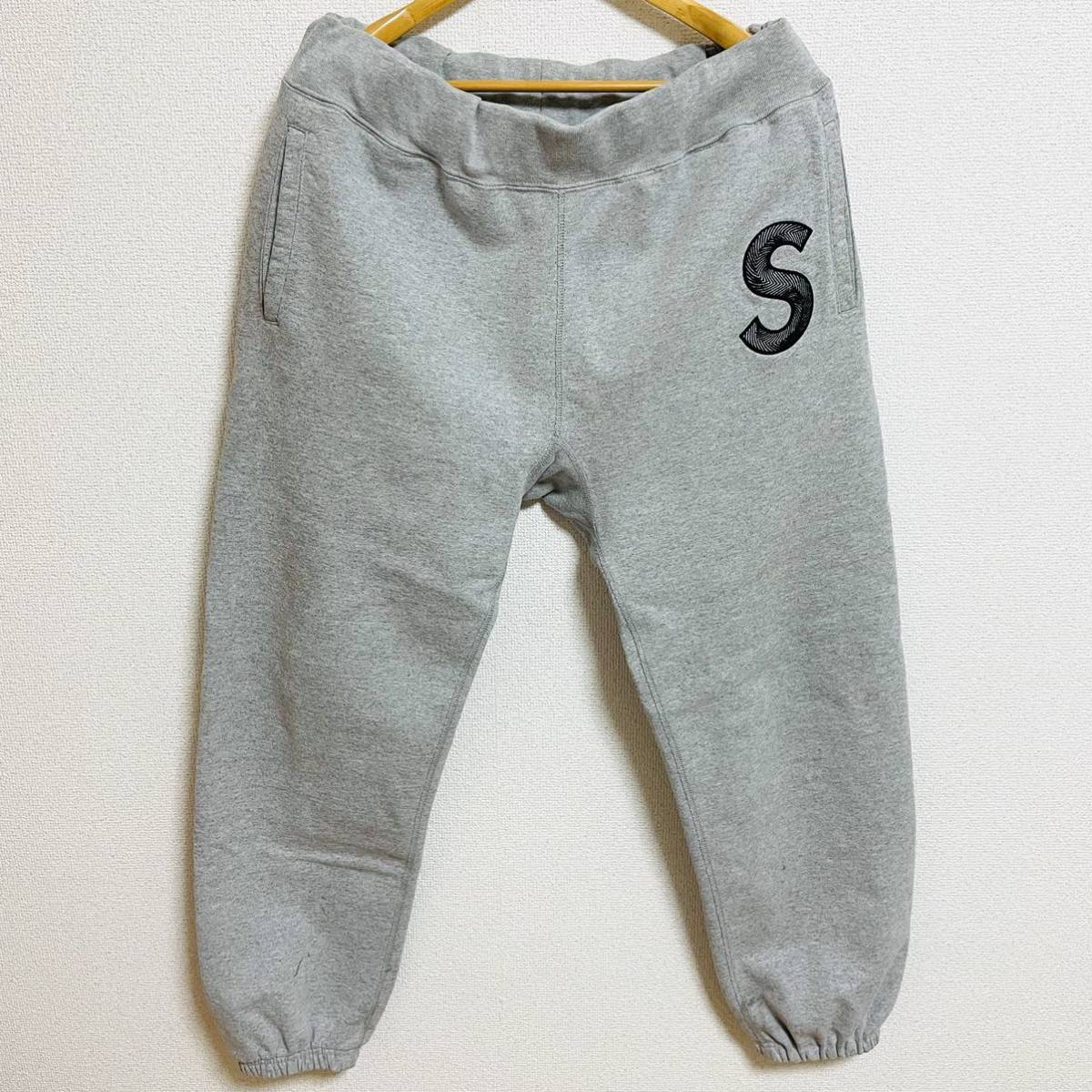 Supreme S Logo Sweatpant Heather Grey Black L 18aw 2018年 ヘザーグレー 黒 ブラック エスロゴ Sロゴ スウェットパンツ