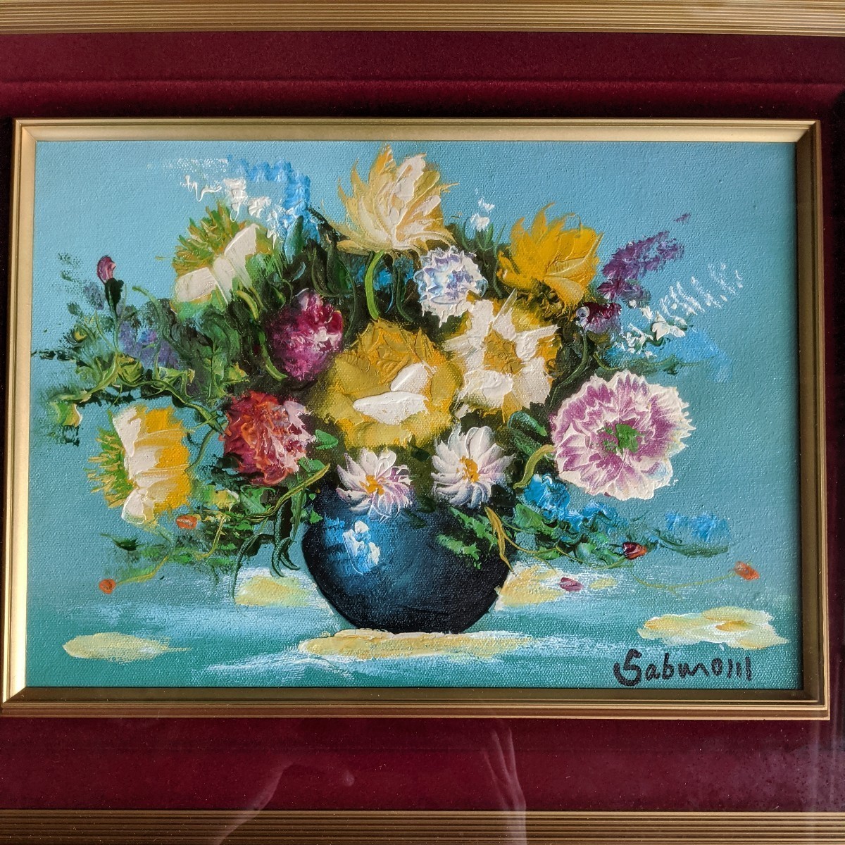 [ copy ].book@ Saburou flower oil painting 