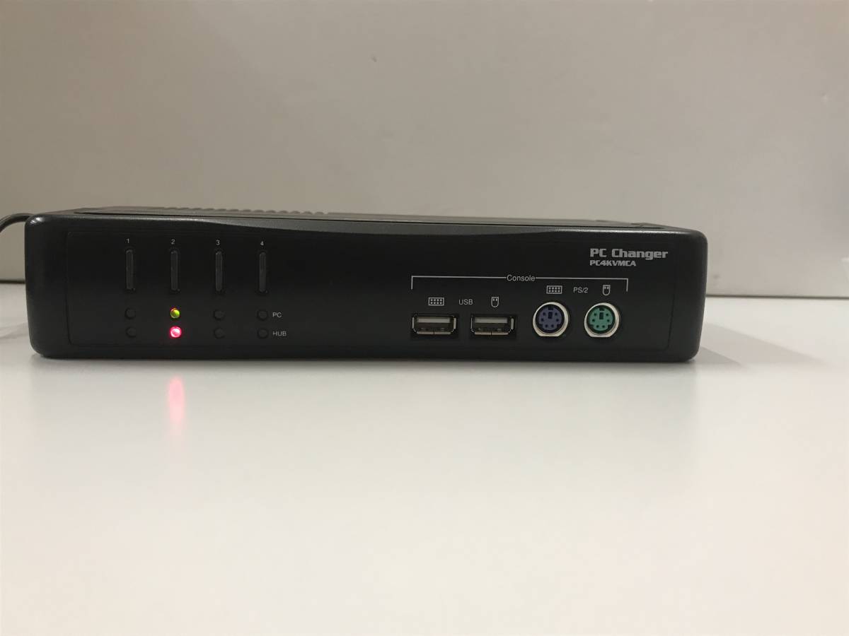 corega コレガ パソコン自動切替器 PC4KVMCA PS/2&USB接続 VGA（アナログRGB）Audio対応 PC4台用 アライドテレシス_画像2