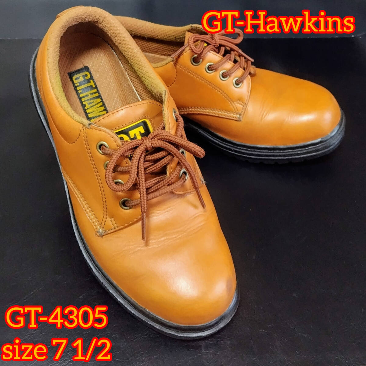 GT.HAWKINS ホーキンス GT-4305　CAMEL　キャメル　SIZE 7 1/2　25.5cm_画像1