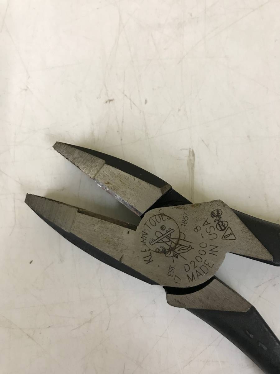 【中古品】KLEIN TOOLS(クラインツール) ニッパ D2000-28/ペンチ D2000-28　ITVOOJ86TS9G_画像8