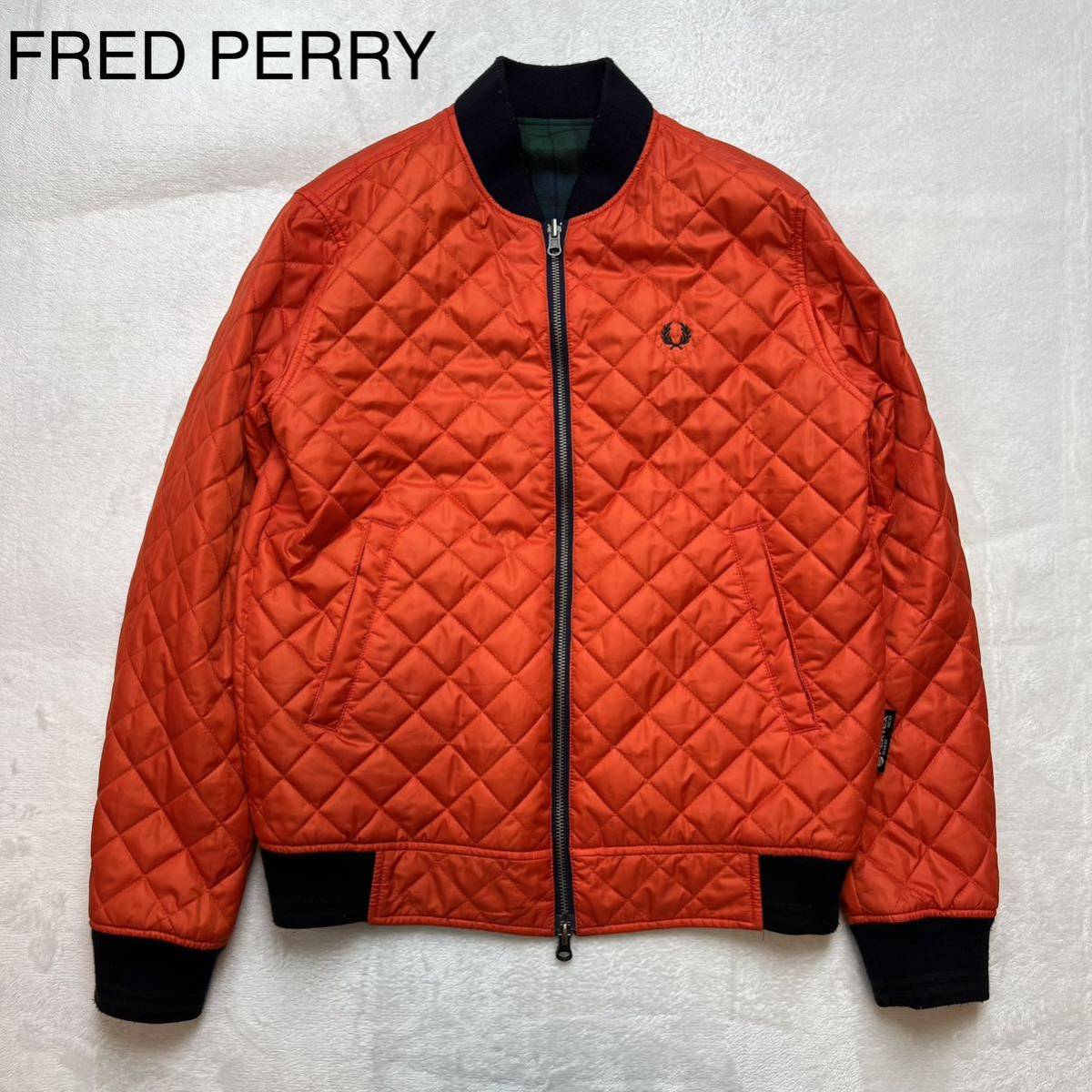 FRED PERRY フレッドペリー キルティング ウール ブルゾン_画像1