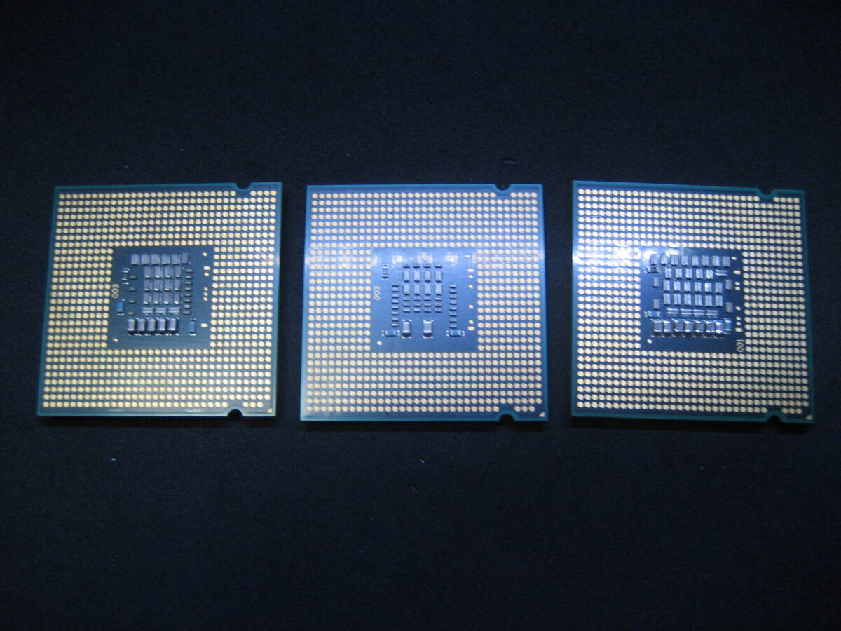 Intel Core 2 Duo E8300・E7300・E6550の計３個（対応ソケット：LGA775）、中古・動作品_画像5