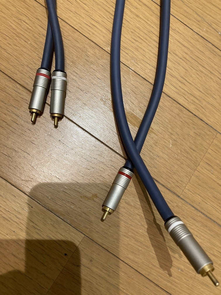 Pioneer パイオニア RCAケーブル LINEAR PURE CABLE Hi- Fi Audio DIGITAL 高音質スターカッド信号線 0.55m 1.5m 2セット_画像3