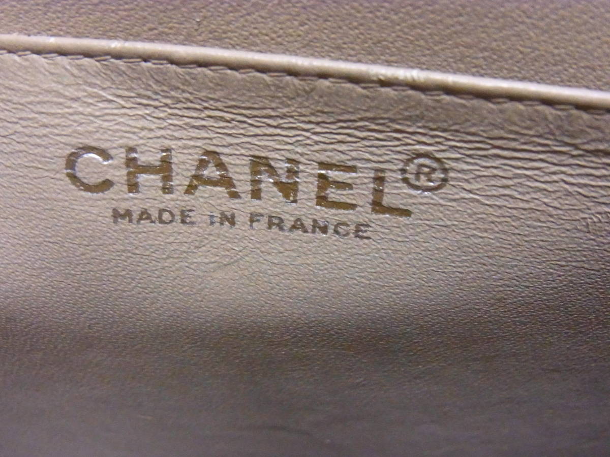 CHANEL 古いシャネル チェーンショルダーバッグ 6番台_画像8