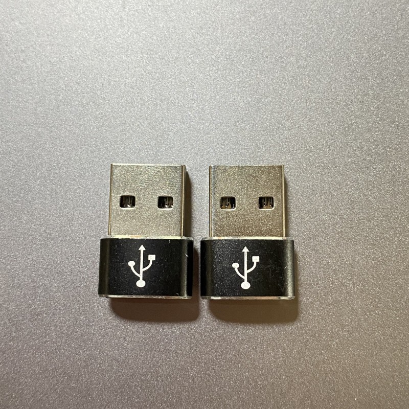 2個セット Type-C → USB 変換コネクタ 変換アダプター 黒ブラック_画像5