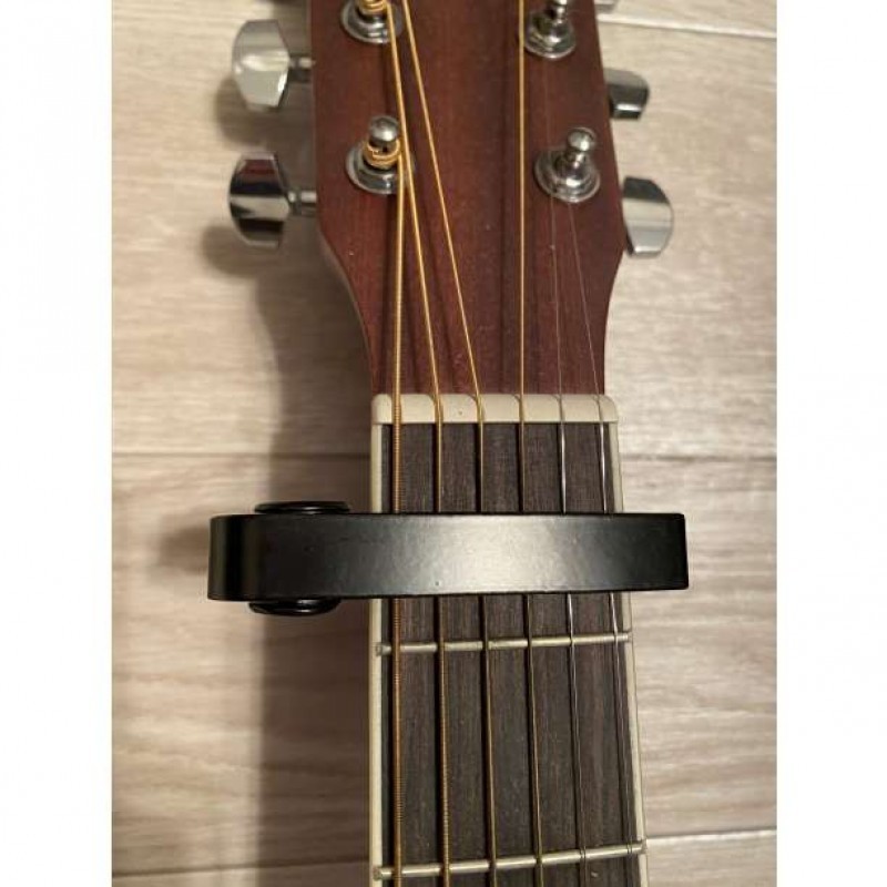 カポタスト カポ ピック10枚付きアルミ合金製黒ブラック ギター アコギの画像7