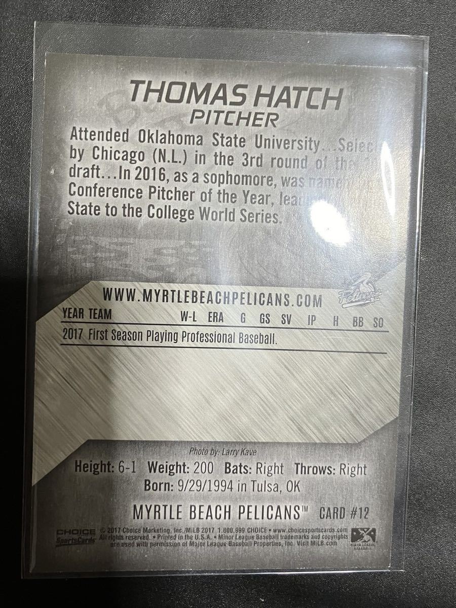 NPB 来日外国人 広島 カープ トーマス・ハッチ トレーディングカード Thomas Hatch マイナーカード 3の画像2