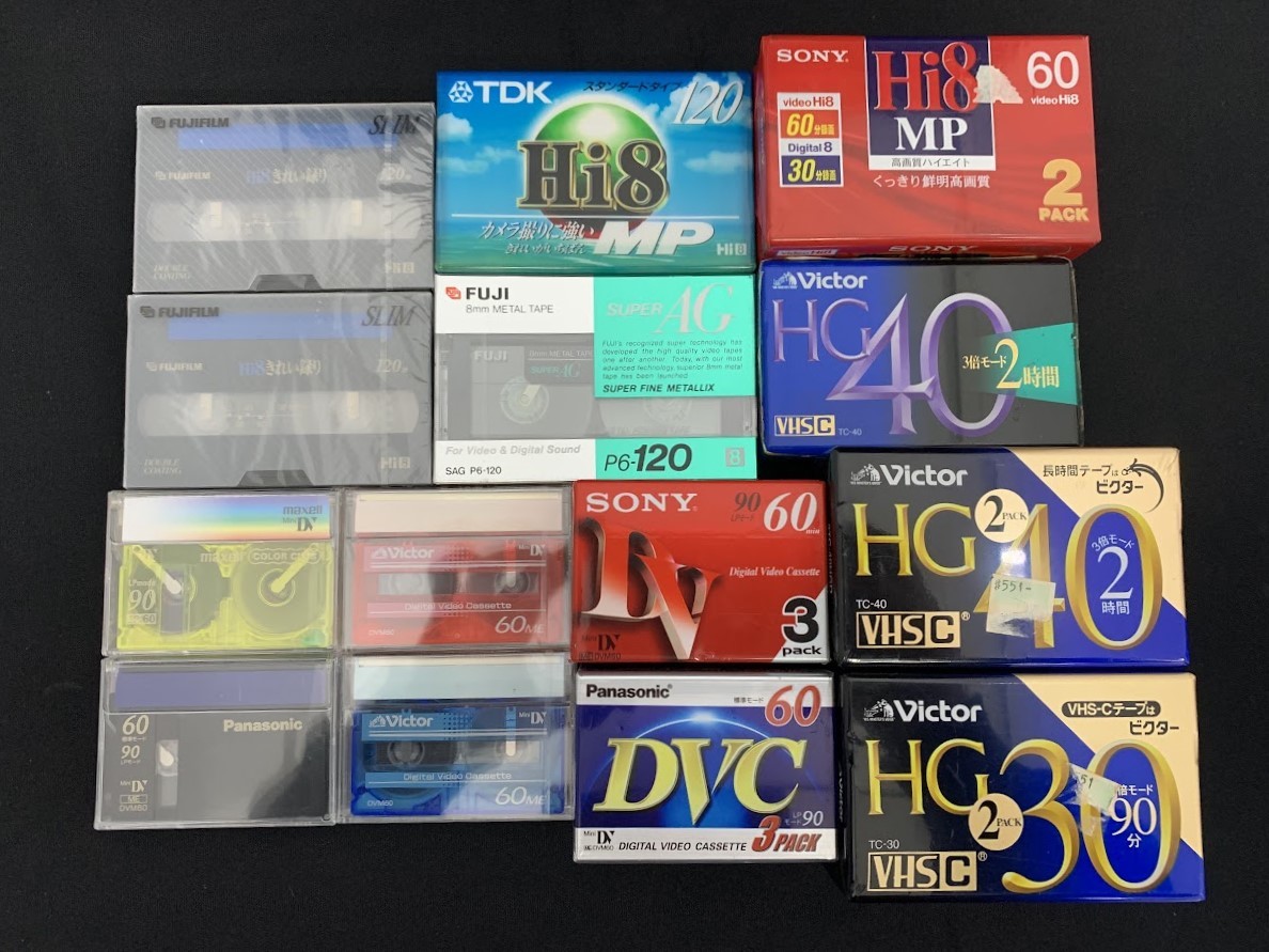 未使用品 ビクター HG VHS SONY ソニー Hi8 MP TDK Hi8 パナソニック DVC 60 ビデオテープ カセットテープ 等 セット まとめ_画像1
