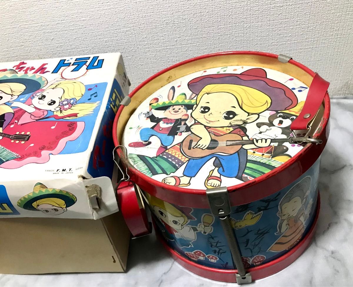昭和　レトロ　おもちゃ　マーちゃんドラム　日本製　ビンテージ