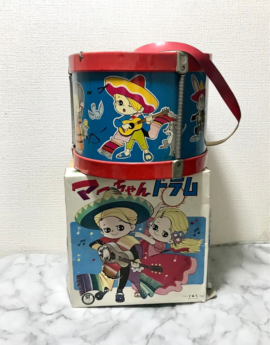 【完売】 玩具 おもちゃ レトロ 昭和 マーちゃんドラム ビンテージ 日本製 その他