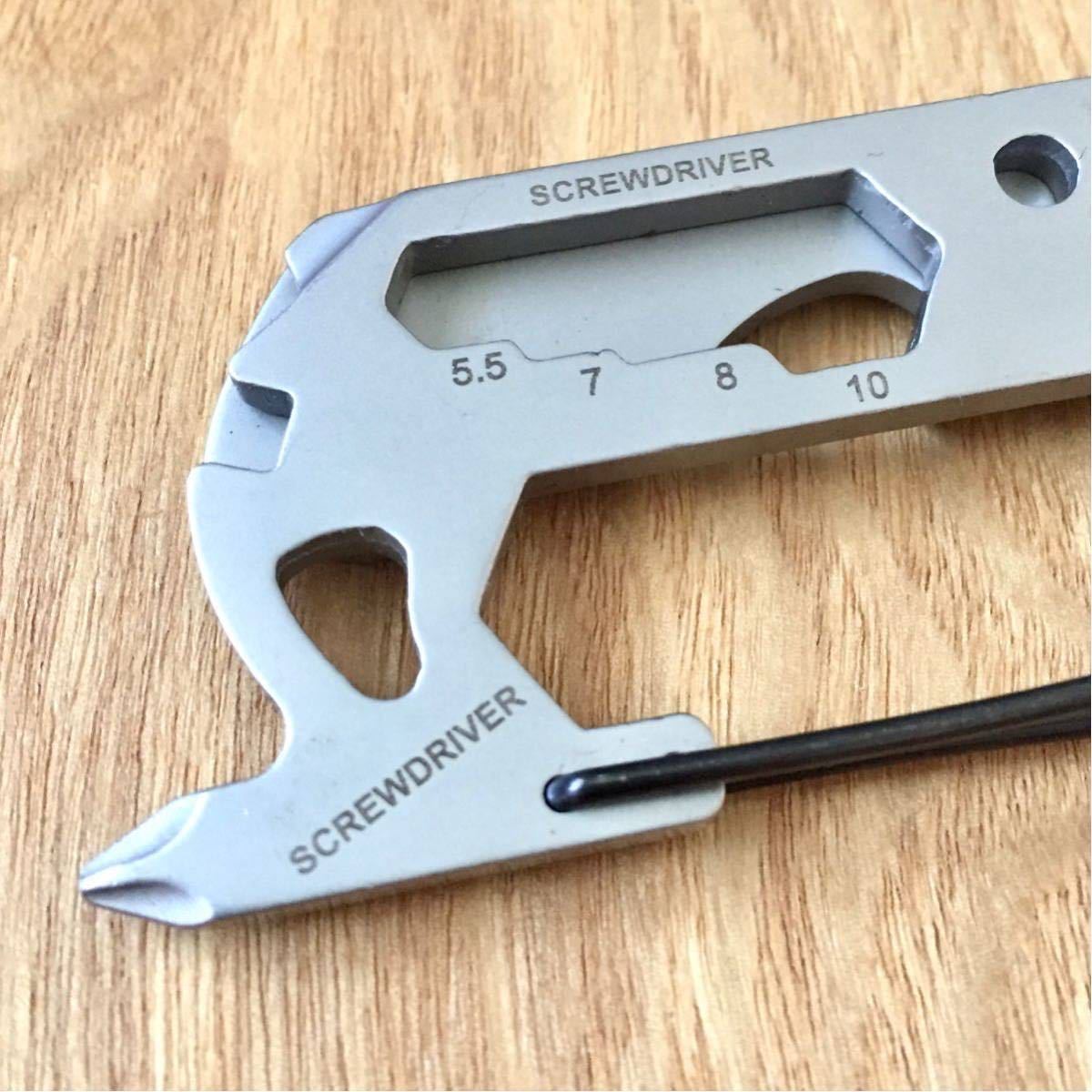 新品 BEAMS Carabiner type Multi tool ビームス カラビナタイプ マルチツール 日本製 MADE IN JAPAN EDC OUTDOOR CAMP エブリデイキャリー_画像4