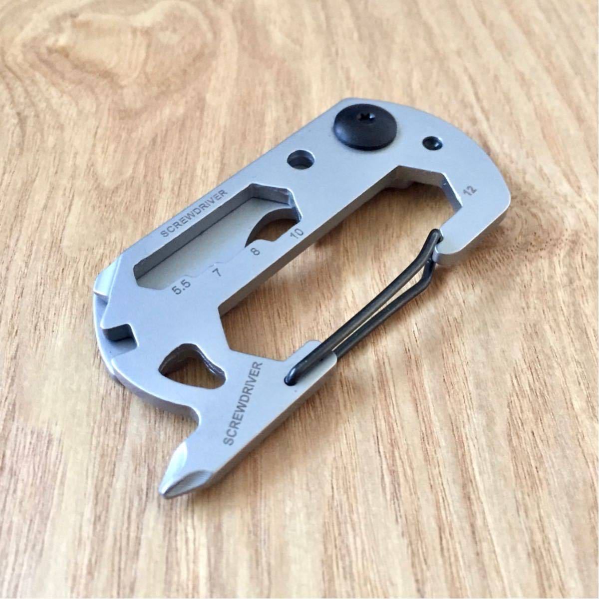 新品 BEAMS Carabiner type Multi tool ビームス カラビナタイプ マルチツール 日本製 MADE IN JAPAN EDC OUTDOOR CAMP エブリデイキャリー_画像2