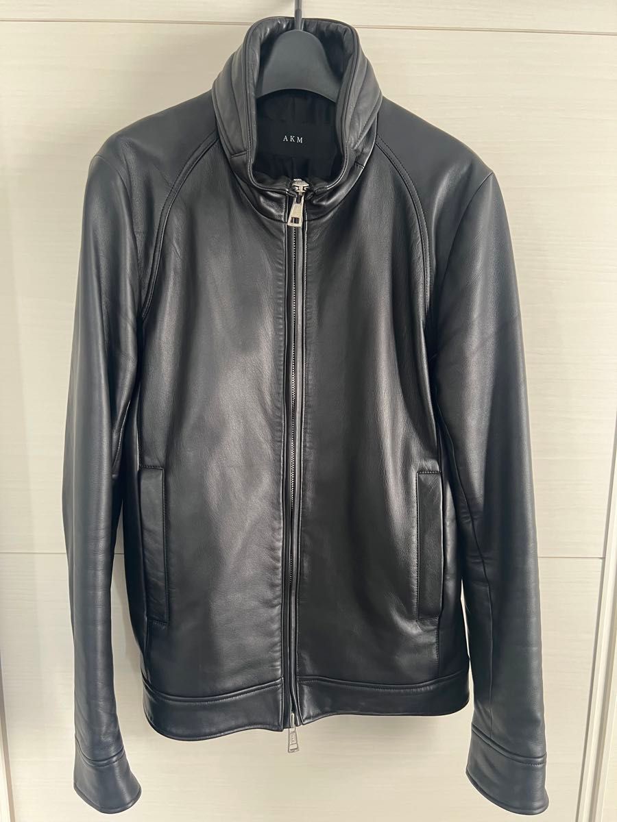 定価27万円 AKM 18AW レザー スタンド トラックジャケット STAND 定価27万円 AKM 18AW レザー スタンド トラックジャケット STAND