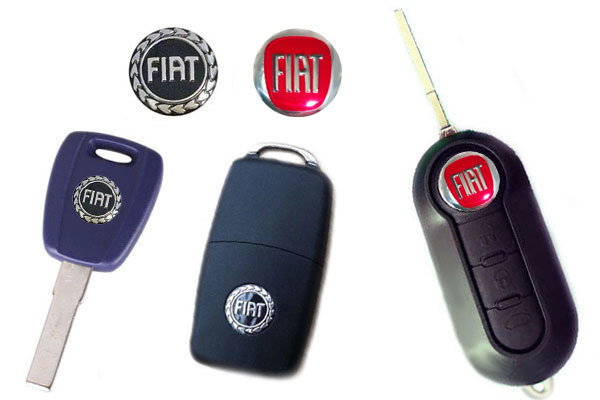 ☆新品、Fiat、フィアット、リモコンキー 補修or交換エンブレム、レッド、１４ｍｍΦ、２ケセット、送料無料！☆_画像4