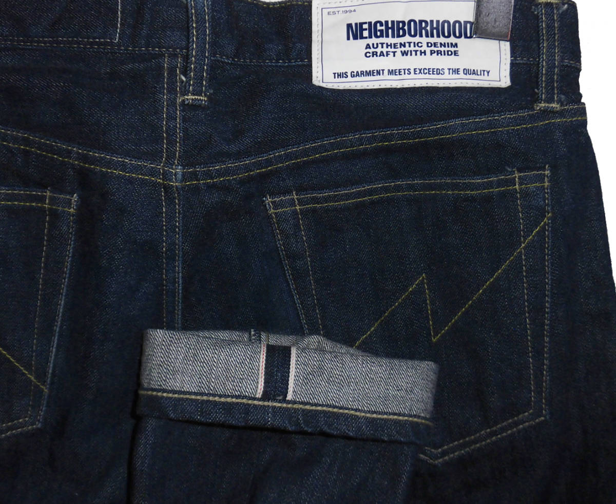 * прекрасный товар NEIGHBORHOOD Neighborhood 201XBNH-PTM06 RIGID.DP NARROW/14OZ-PT rigid narrow Denim брюки M INDIGO