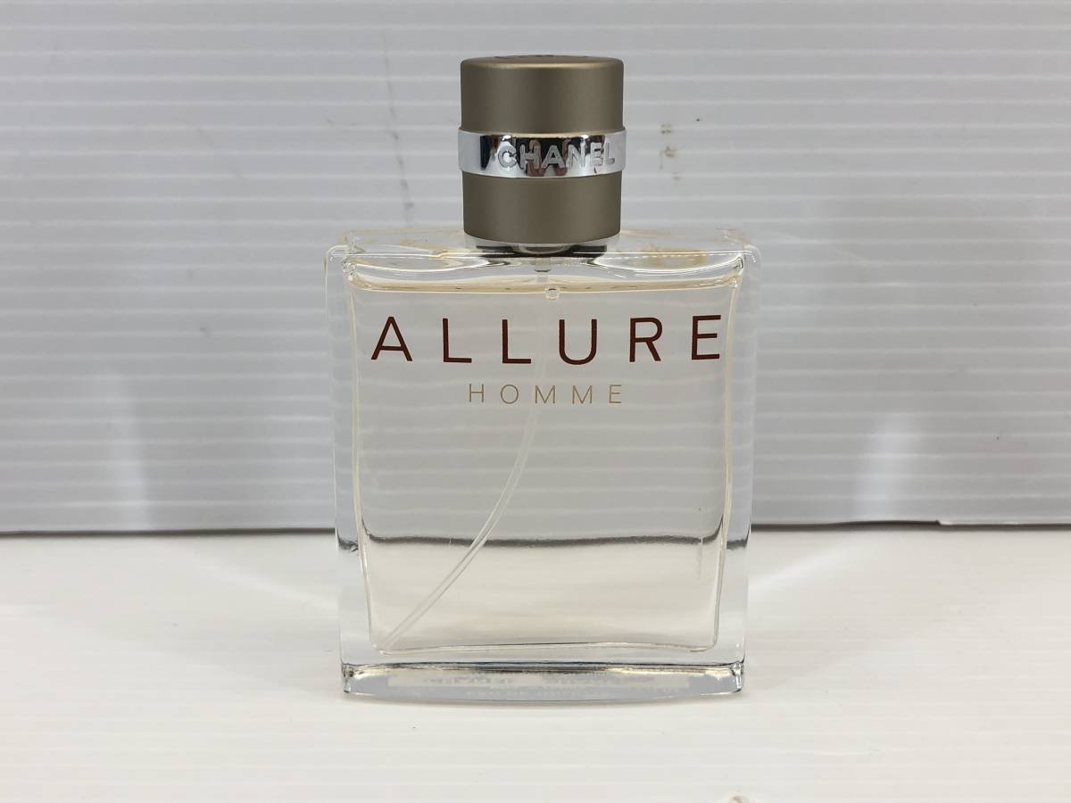 □CHANEL シャネル ALLURE HOMME オードトワレ 50ml 残量98％□