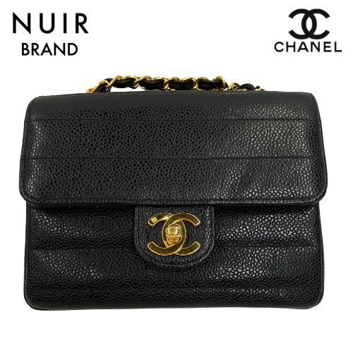 シャネル CHANEL ショルダーバッグ マドモアゼル ターンロック ミニチェーンショルダー 1995年 レザー ブラック_画像1