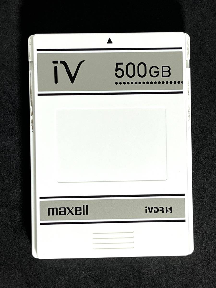 ★送料無料★動作品　iVDR-S カセットハードディスク　500GB　ホワイト　マクセル/maxell　アイヴィ　M-VDRS　Wooo対応　⑧_画像1