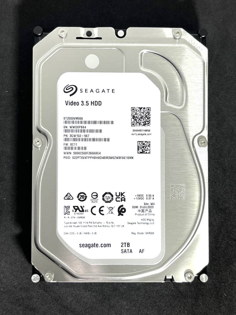 2TB ST2000VM006 / Seagate【 使用時間 28h 】2023年製 新品 2TB ST2000VM006 / Seagate【 使用時間 28h 】2023年製 新品