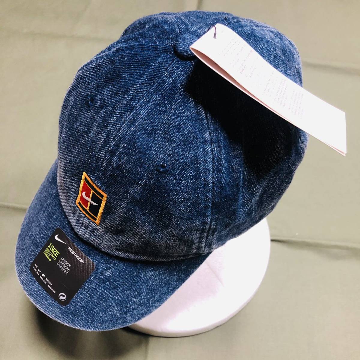 NIKE ウォッシュ加工　デニムキャップ　BLUE DENIM CAP_画像3