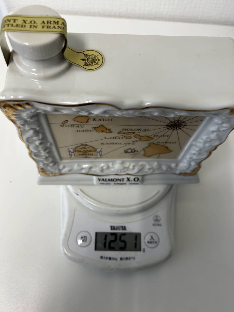 【1円～】ヴァルモント XO 陶器ボトル ハワイ 700ml 40％ _画像6