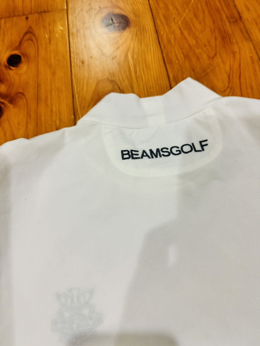 【美品！】BEAMS GOLF ビームスゴルフ ハイネック インナー シャツ ホワイト_画像4