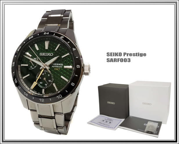 ☆SEIKO/セイコー プレザージュ SARF003 Sharp Edged Series グリーン 自動巻き メンズ腕時計送料税込み！_画像1