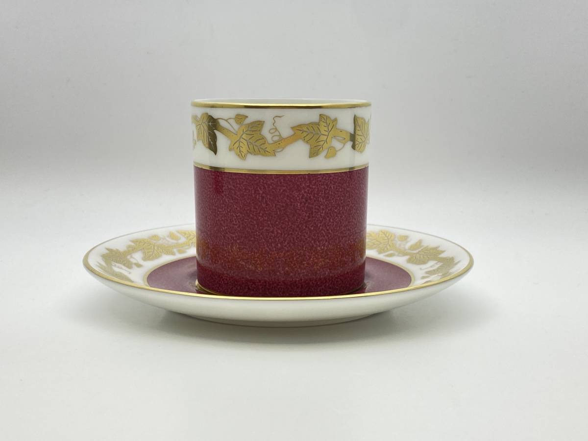 WEDGWOOD ウェッジウッド WHITEHALL Powder Ruby Coffee Cup & Saucer ホワイトホール パウダールビー コーヒーカップ&ソーサー W3994*A105_画像8