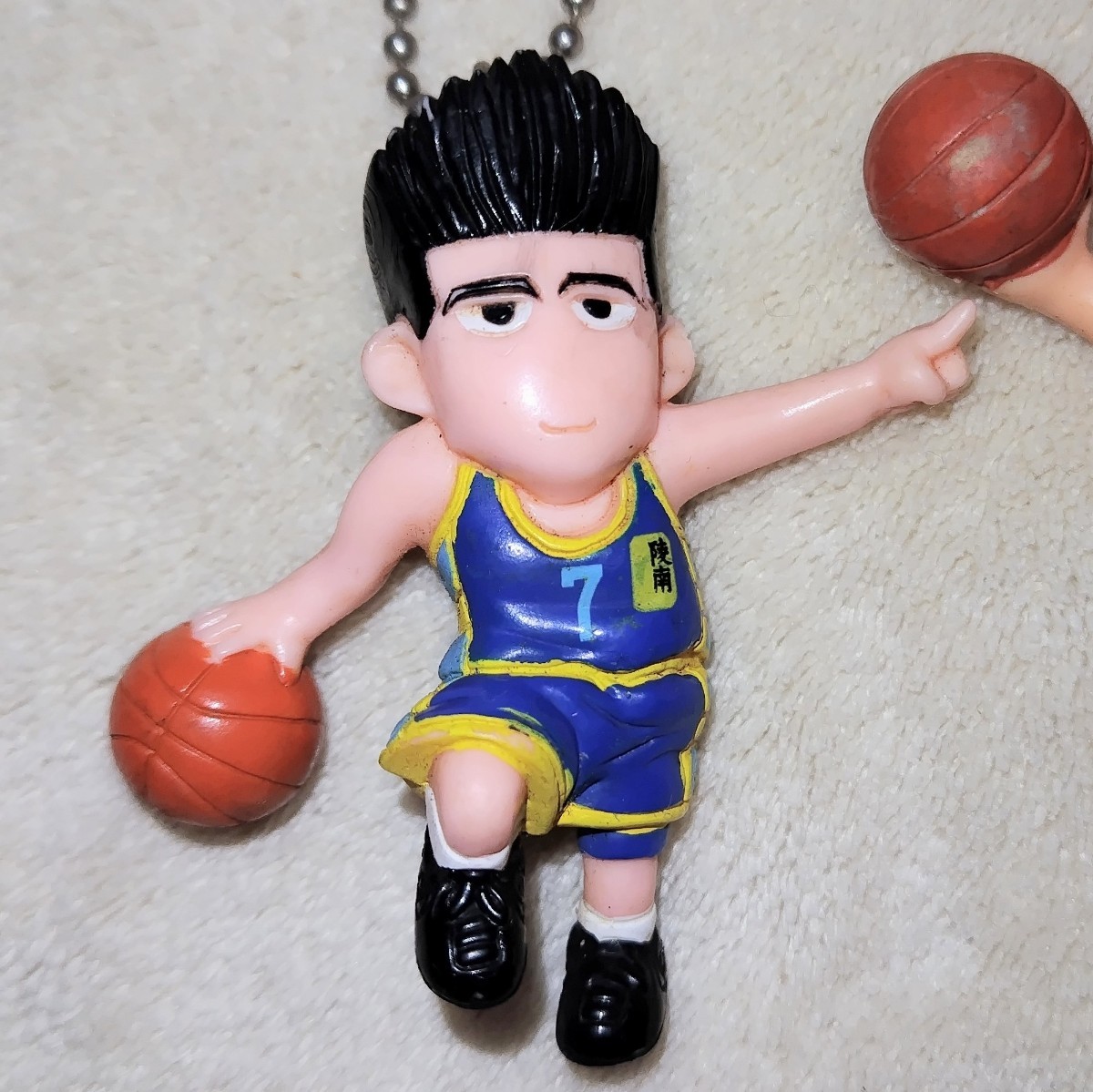 スラムダンク SLAMDUNK キーホルダー フィギュア 桜木花道 仙道彰 バスケ バスケットボール 当時物 中古 送料無料 M2