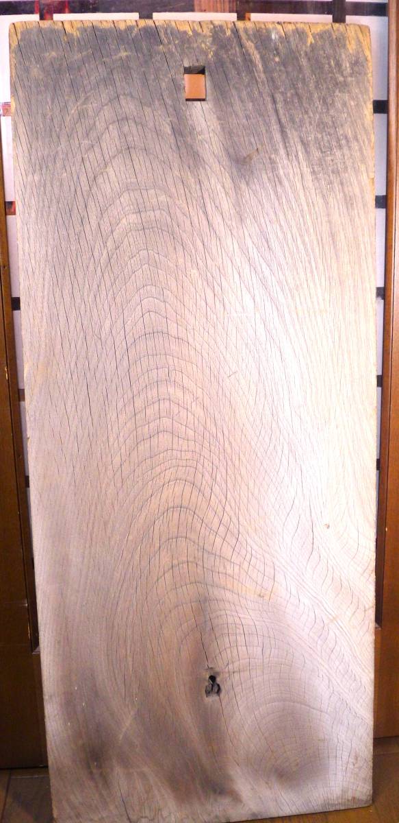 木製　看板　欅一枚板　ケヤキ　『割烹　寿家満』　江戸時代　１０．６ｋｇ　古材　敷板　年輪_画像10