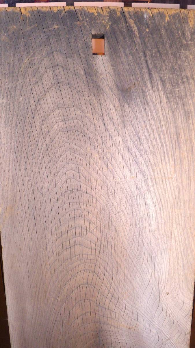 木製　看板　欅一枚板　ケヤキ　『割烹　寿家満』　江戸時代　１０．６ｋｇ　古材　敷板　年輪_画像9
