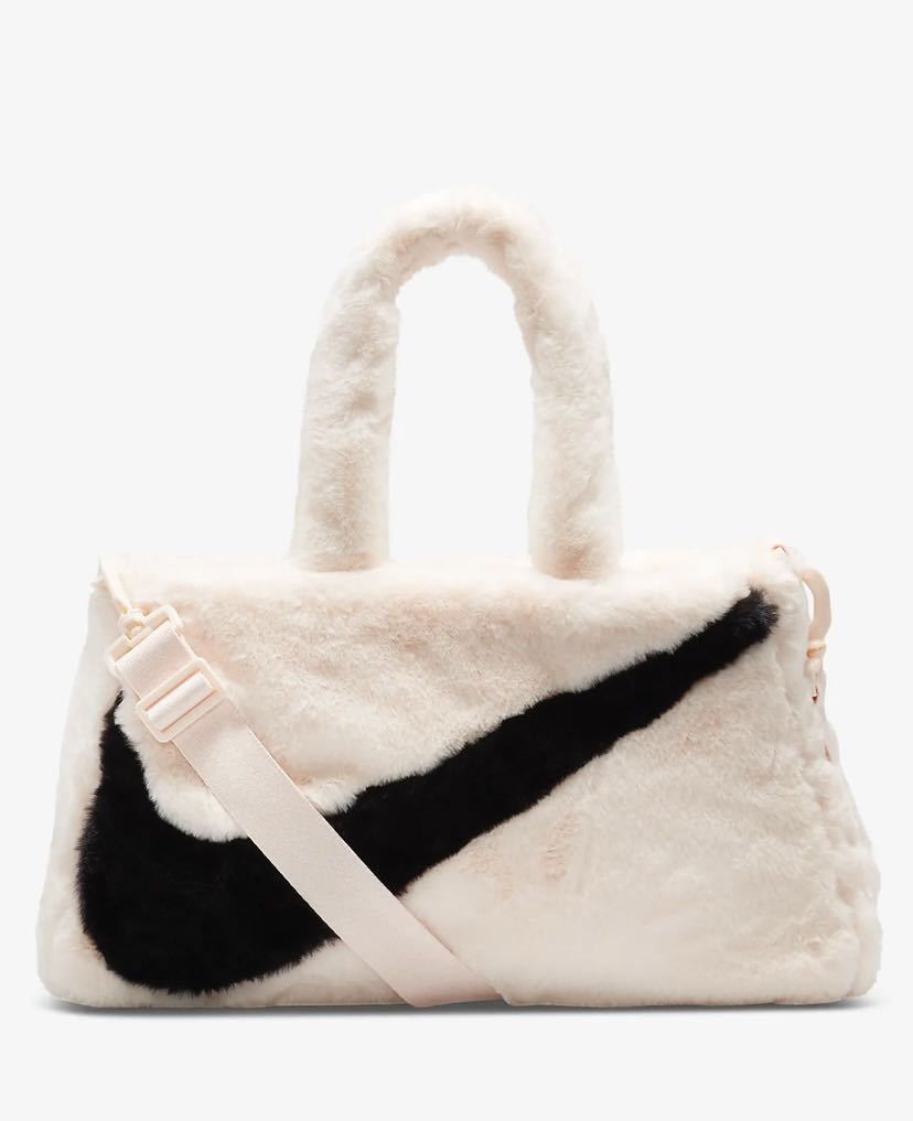 新品 国内正規品 NIKE WMNS FAUX FUR TOTE BAG FB3050-838 グアバアイス ナイキ フェイクファー トートバッグ ウィメンズ レディース_画像1